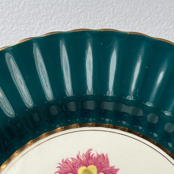 Wade England Royal Victoria Blue Floral Display Collectible Plate Botanical - Picture 6 of 10